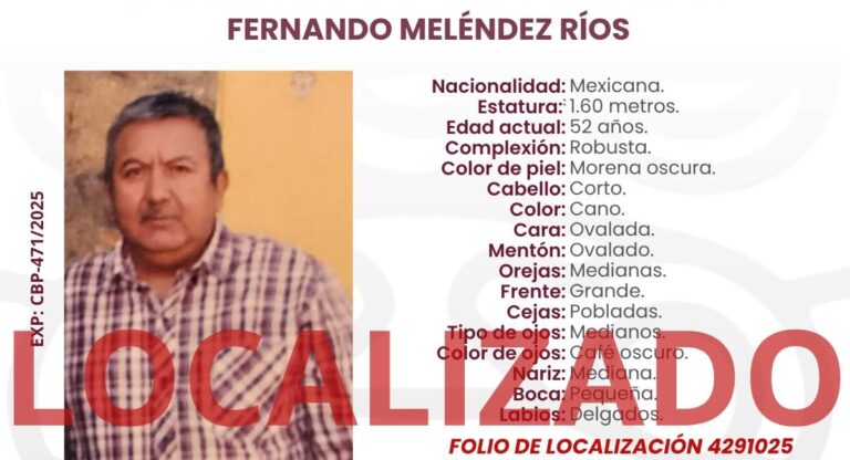 Tres personas reportadas como desaparecidas fueron localizadas