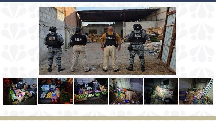 Cateo de la FGE en Texmelucan permite la recuperación de mercancía robada