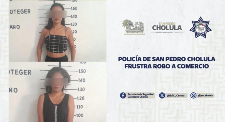 Policía de San Pedro Cholula frustra robo a comercio