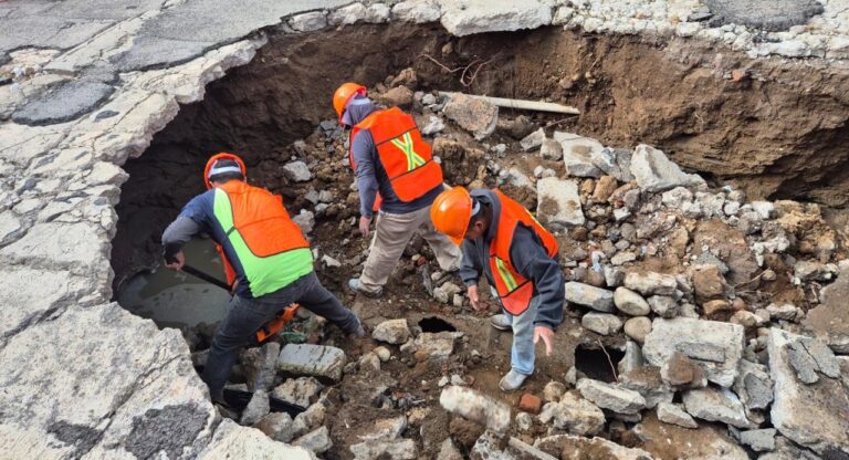 Intensifica Gobierno de la Ciudad atención a afectaciones en la infraestructura vial