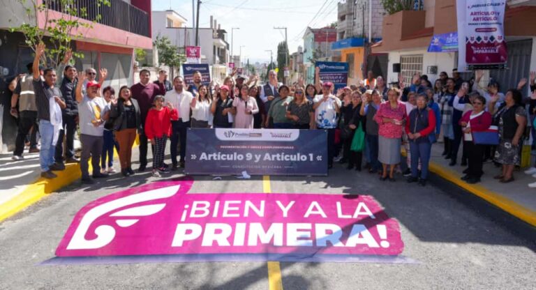 Fortalece Pepe Chedraui infraestructura vial en la colonia Constitución Mexicana