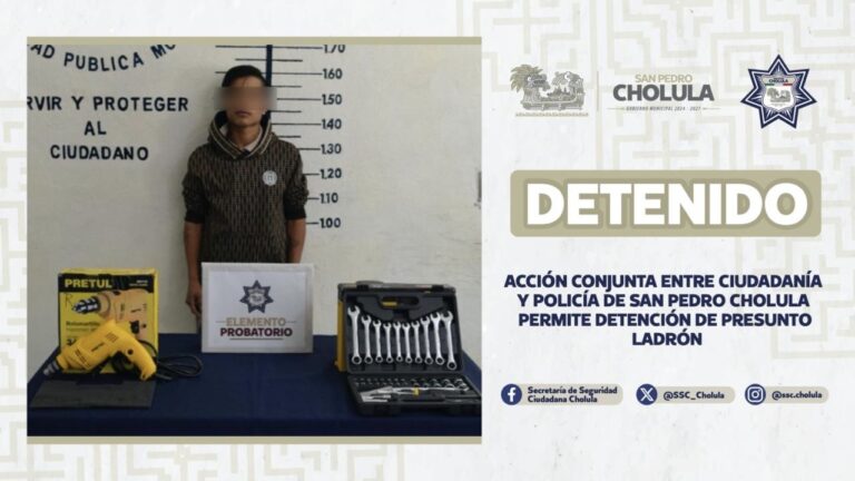 Acción ciudadana y respuesta policial permiten detención de presunto ladrón en Manantiales