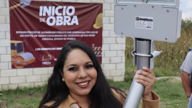 Arranca Tonantzin Fernández la rehabilitación del alumbrado público en todo el municipio