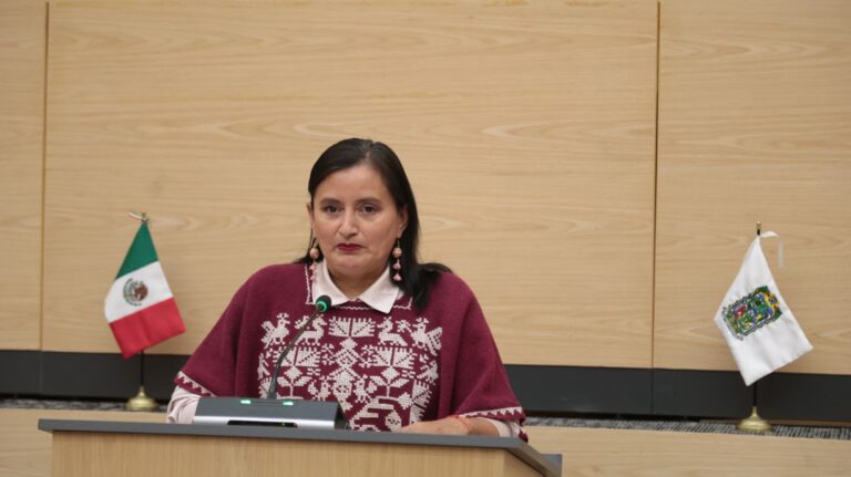 Impulsa diputada Esther Martínez protección legal y cultural a los bordados tradicionales de Hueyapan 