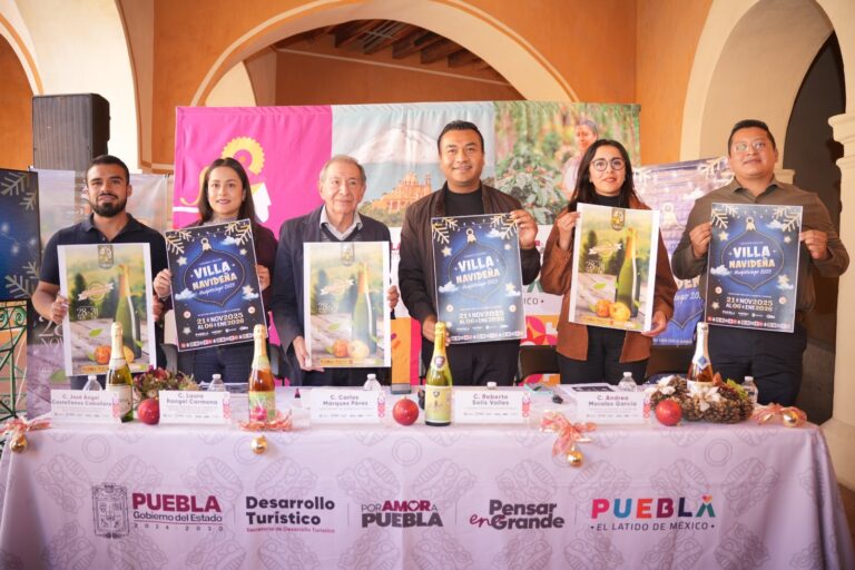 Huejotzingo brilla con la Villa Navideña y su Feria de la Sidra