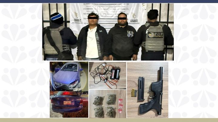 Desmantela la FGE a banda presuntamente dedicada al robo de vehículo con violencia en la zona de Puebla y Amozoc