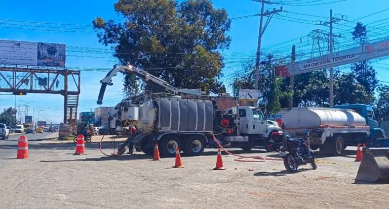 Realiza Sosapach trabajos de desazolve en San Diego Cuachayotla