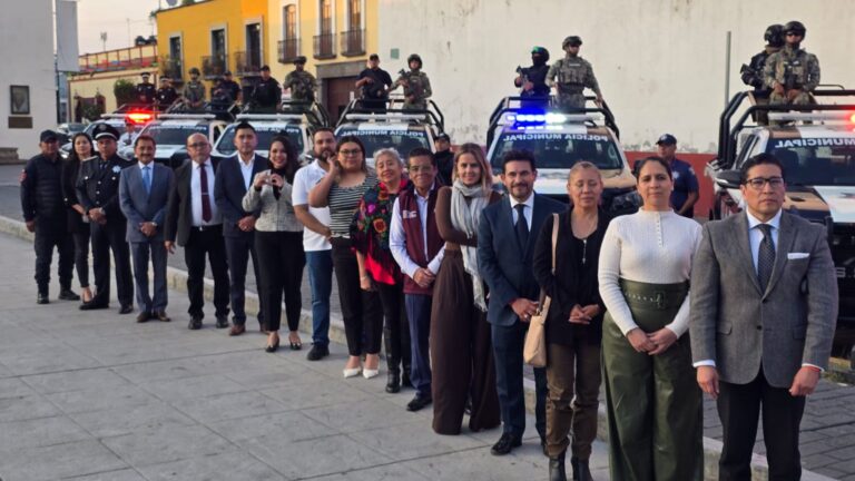 Llegan ocho patrullas más a San Pedro Cholula