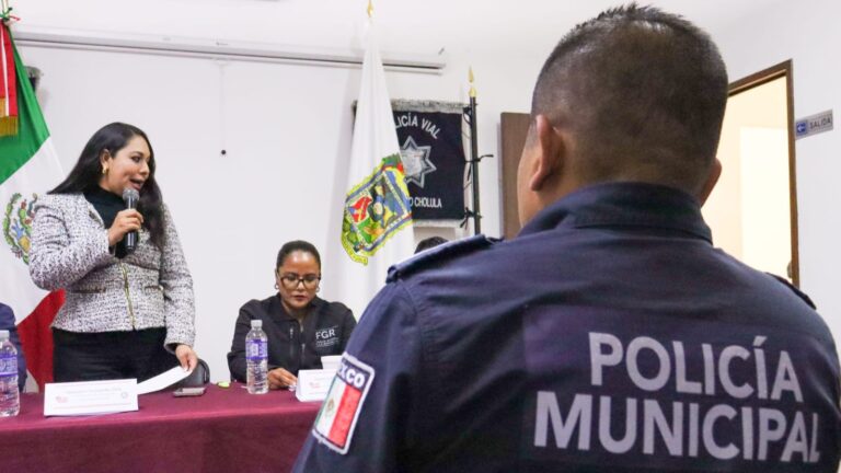 Tonantzin Fernández impulsa la profesionalización policial en el Gobierno de Cholula
