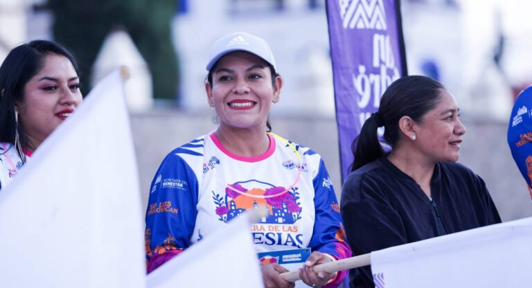 Impulsa Lupita Cuautle el deporte y la convivencia familiar con la primera edición de la Carrera de las Iglesias 2025