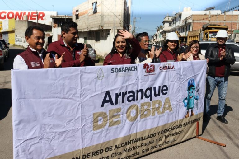 SOSAPACH da inicio a nueva obra de alcantarillado sanitario en San Matías Cocoyotla