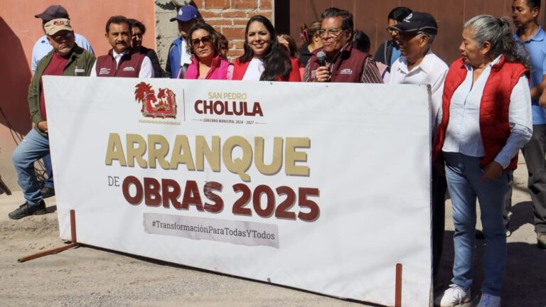 Rehabilita Tonantzin Fernández vialidades olvidadas de San Pedro Cholula