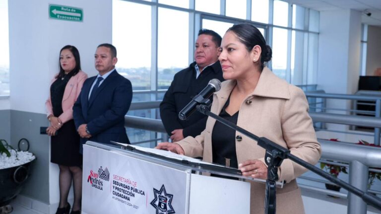 Amplía Lupita Cuautle red de videovigilancia de San Andrés Cholula