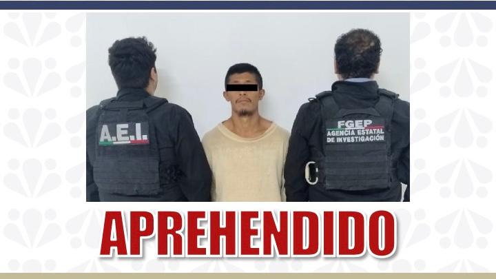 Aprehendió la FGE a probable responsable de robo agravado registrado en la Ciudad de Puebla