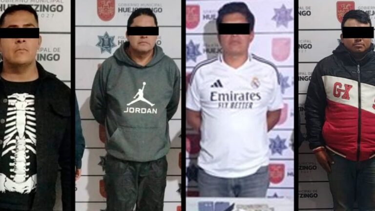 Policía de Huejotzingo refuerza operativo: Noviembre cierra con múltiples detenciones por robo de vehículos, posesión de droga y portación ilegal de arma 