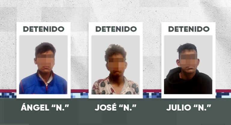 Policía de la Ciudad detiene a tres probables responsables de robo a negocio