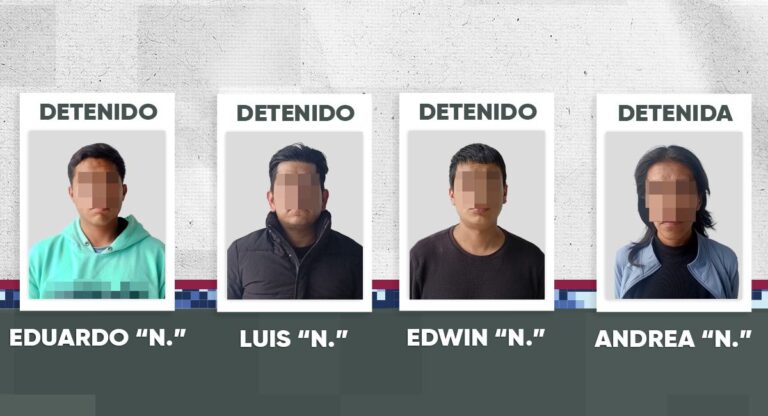 Detiene Policía de la Ciudad a cuatro personas por delitos contra la salud