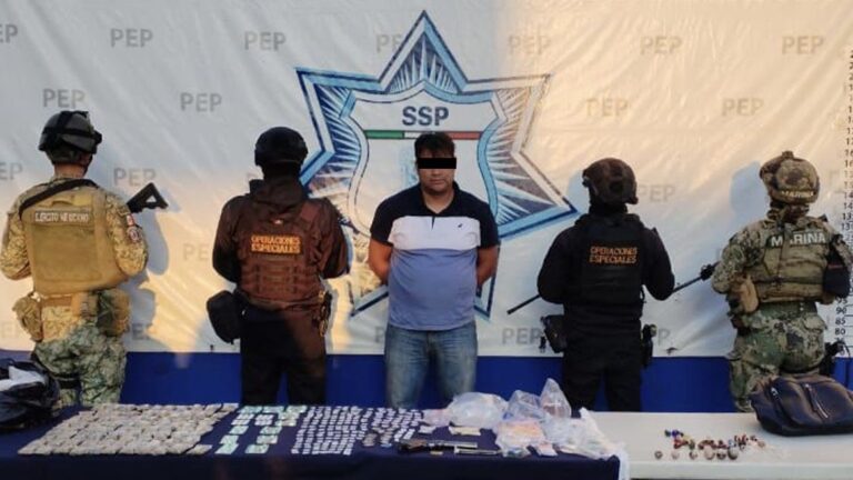 Inhiben Fuerzas de Seguridad la distribución de más de 270 dosis de posible droga