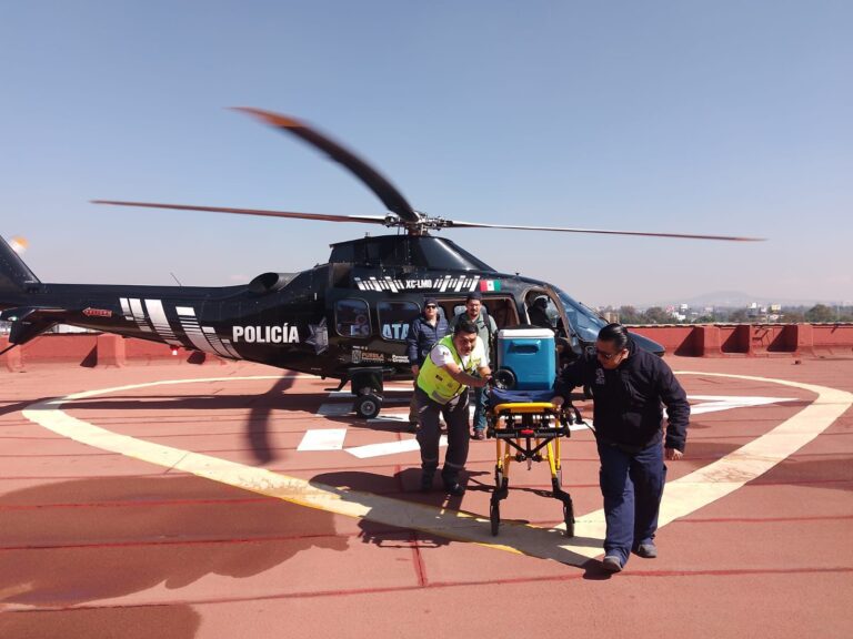 Gobierno de Puebla contribuye a salvar vidas con traslado aéreo de hígado a CDMX