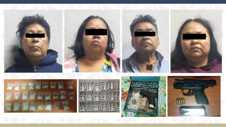 Con apoyo interinstitucional, la FGE desarticuló banda de narcomenudistas que operaba en Tepeojuma