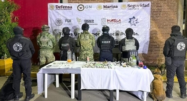 Fuerzas de seguridad realizan operativo en el penal de Puebla