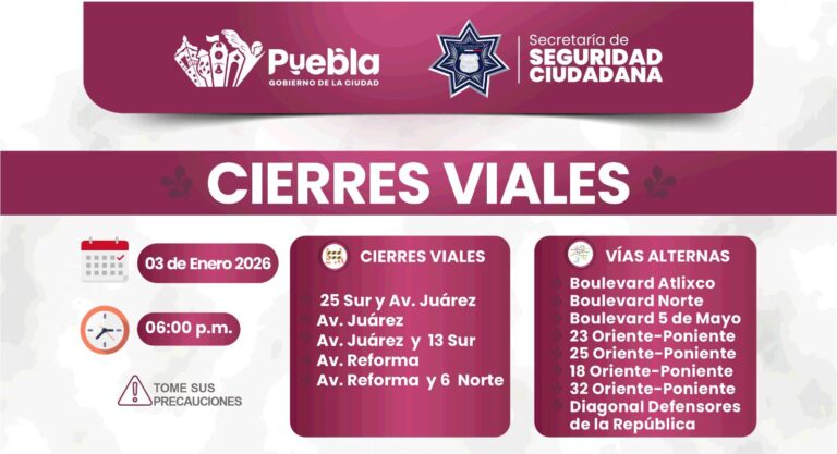 Implementará la SSC cierres viales por la realización del Desfile de Reyes de la Capital Imparable