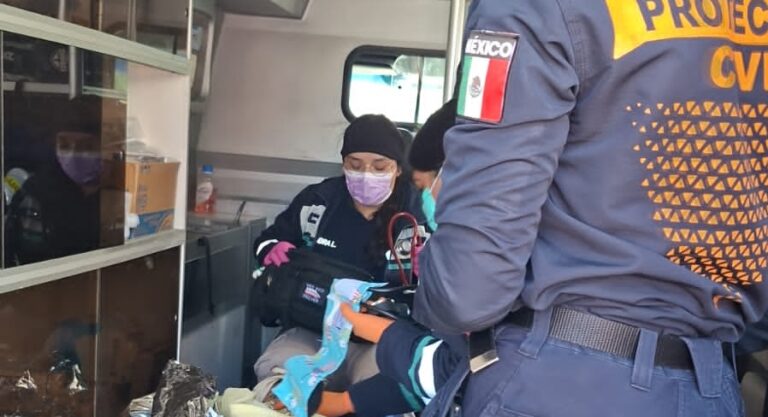 Rescatan a una bebé en vísperas de Año Nuevo, en una acción coordinada entre Protección Civil Municipal y Bomberos del Estado