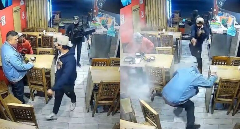 Asesinan a un hombre durante un asalto en una taquería de Amozoc