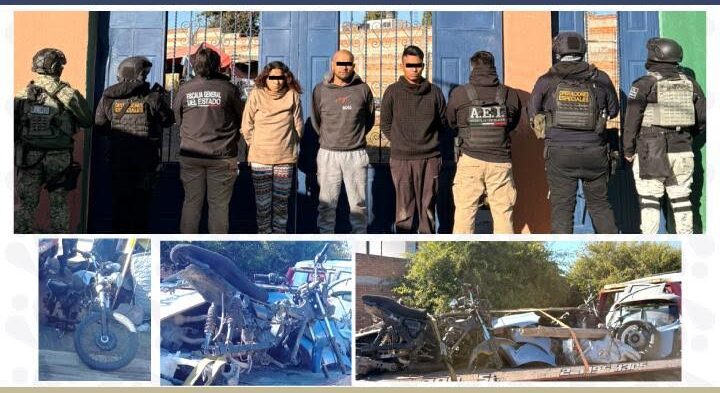 Desarticula FGE en Cuautlancingo un punto de resguardo de vehículos y autopartes robadas