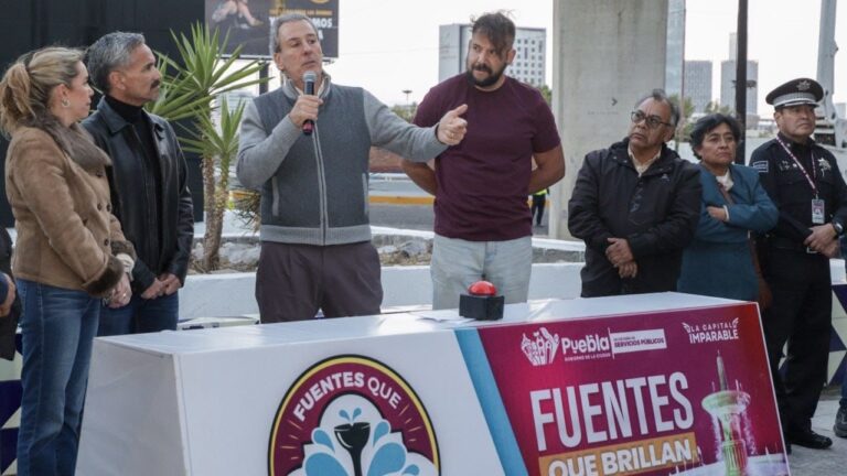 Inaugura Pepe Chedraui mantenimiento integral de la fuente en el Distribuidor Vial 485