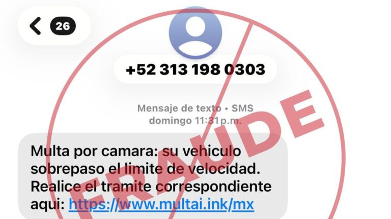 Advierte gobierno estatal sobre intento de fraude con mensaje por supuestas fotomultas