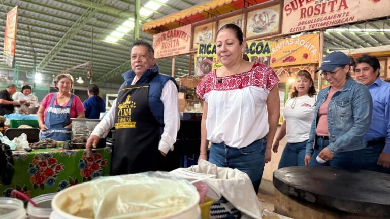 Impulsa Laura Artemisa obra social en San Francisco Totimehuacan