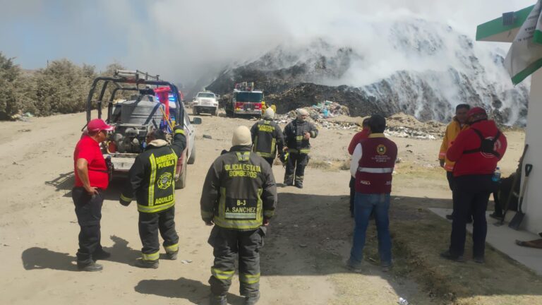 Incendio en Relleno Sanitario de San José Chiapa 70% de control