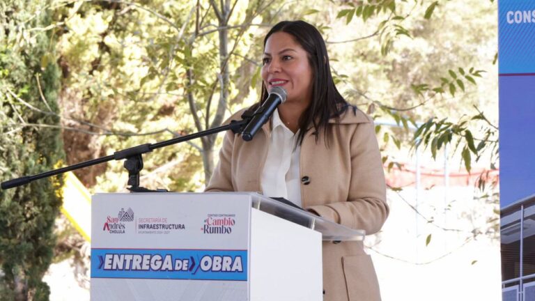 Lupita Cuautle sigue entregando obras de calidad para el desarrollo educativo en San Andrés Cholula