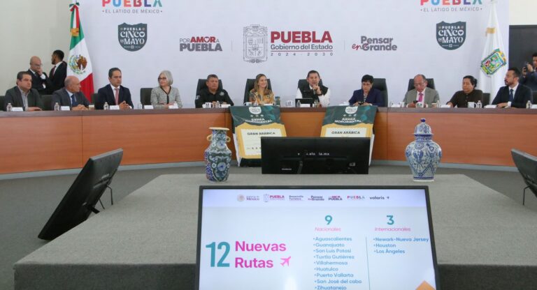 Con 12 nuevas rutas aéreas, Puebla impulsa desarrollo economía y turismo