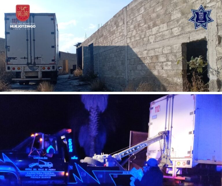 Golpe al robo de vehículos: SSC de Huejotzingo asegura unidades y detiene a un implicado