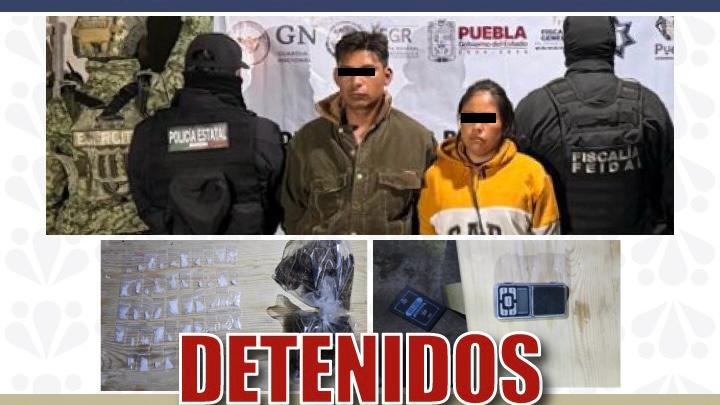 En operativo interinstitucional, detiene FGE a dos personas por delitos contra la salud