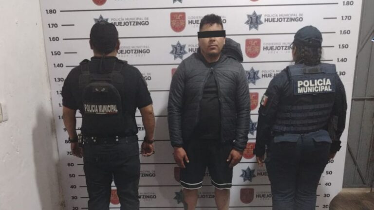 SSC de Huejotzingo desarticula banda de asaltantes con carga de 7 mdp y detiene a sujeto por tentativa de feminicidio