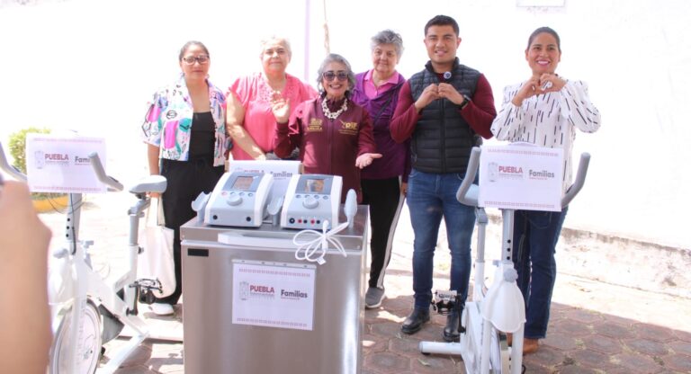 Fortalece DIF Municipal de San Pedro Cholula el Centro de Rehabilitación Integral con nuevo equipamiento