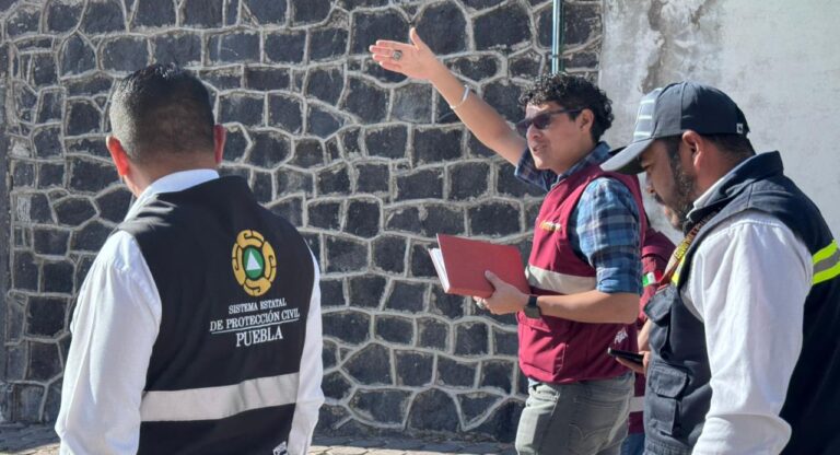 Gobierno de Puebla supervisa rutas de evacuación del volcán Popocatépetl