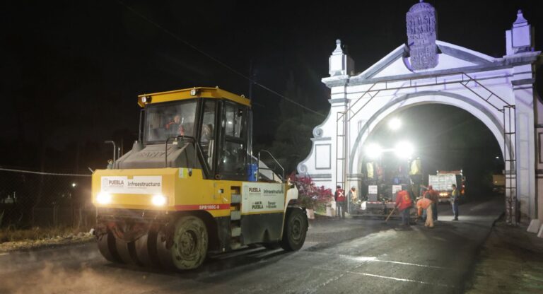 Fortalece Gobierno Estatal trabajos nocturnos en rehabilitación de Prolongación Reforma