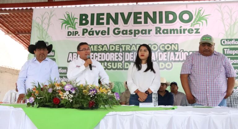 Fortalece Pável Gaspar diálogo con productores cañeros del sur del estado