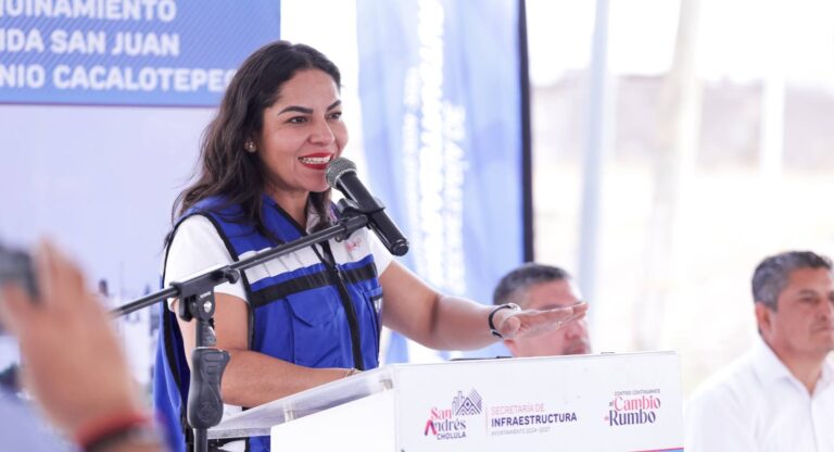 Mejora Lupita Cuautle conexión hacia la Vía Atlixcáyotl con entrega de obra