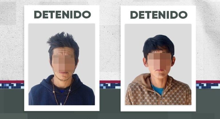 Detiene SSC a dos hombres en posesión de una réplica de arma de fuego y presuntas sustancias ilícitas