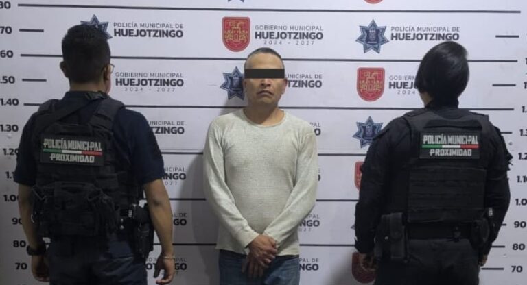 SSC de Huejotzingo sin tregua con la delincuencia: Aseguran dos masculinos y recuperan motos