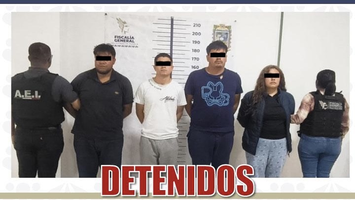 Detiene FGE en flagrancia a cuatro personas por cohecho y delitos contra la salud