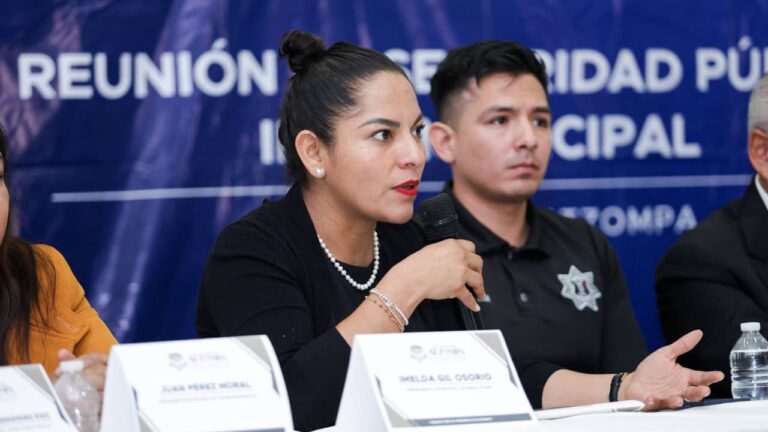 Lupita Cuautle articula esfuerzos por la seguridad municipal desde San Gregorio Atzompa