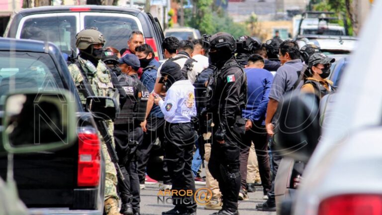Catean inmueble en “El Porvenir”, detienen a varias personas