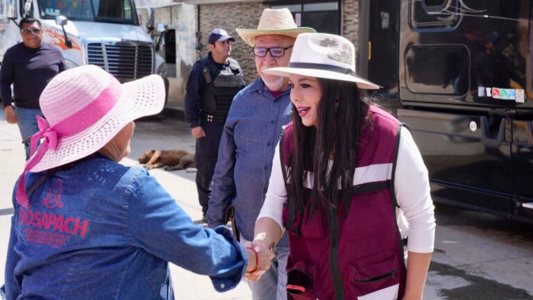 Tonantzin Fernández impulsa jornada de limpieza en Santiago Mixquitla