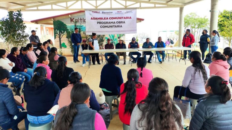 Encabeza el diputado Rosalío Zanatta asamblea de Obra Comunitaria en Zoquitlán